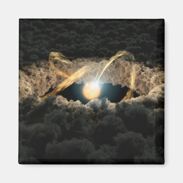 Imán Una Estrella Rodeada De Un Disco Protoplanetario (Frente)