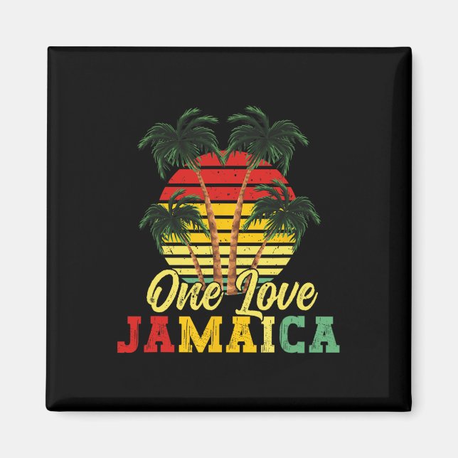 Imán Una familia de verano de Jamaica de amor vacacione (Frente)