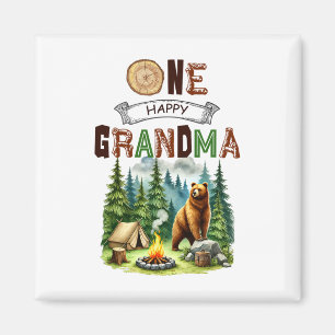 Imán Una Feliz Abuela Campista Primera Cumpleaños Campi