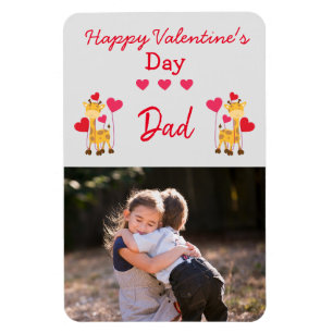 Imán Una foto de San Valentín para papá