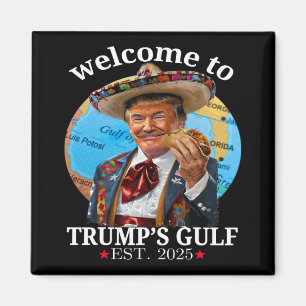 Imán Una graciosa camiseta de Trump, bienvenido al Golf