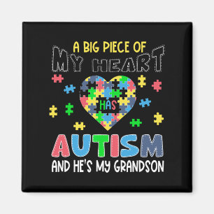 Imán Una gran pieza de mi corazón tiene autismo y es mi