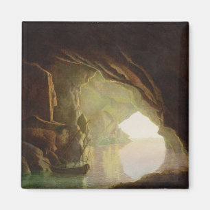 Imán Una gruta en el golfo de Salerno, puesta del sol,