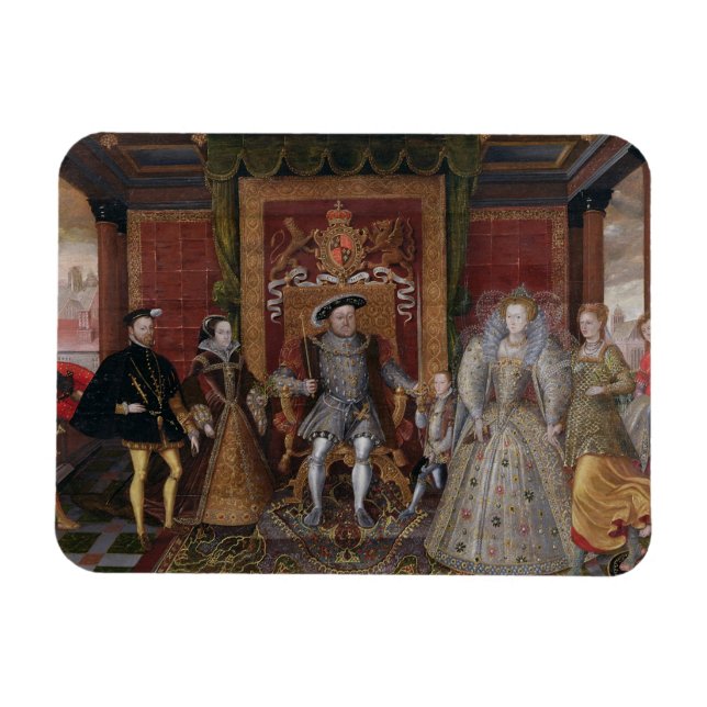 Imán Una herencia de la sucesión Tudor: La familia de (Horizontal)