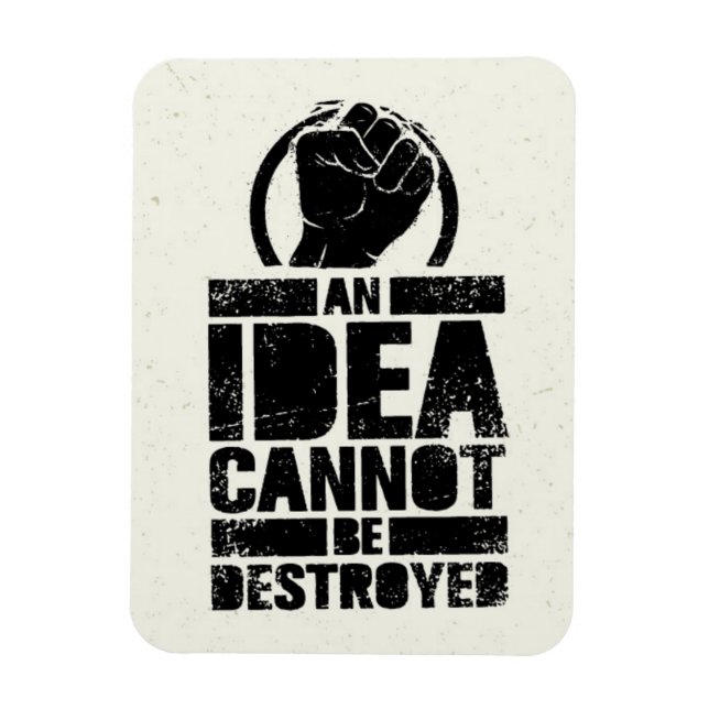 Imán Una idea no puede ser destruida (Vertical)