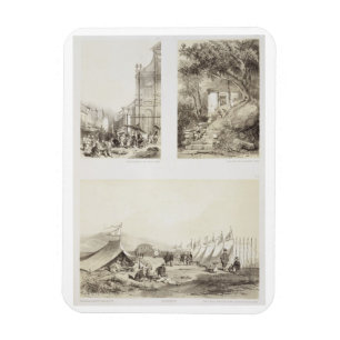 Imán Una iglesia portuguesa y una calle china en Macao,