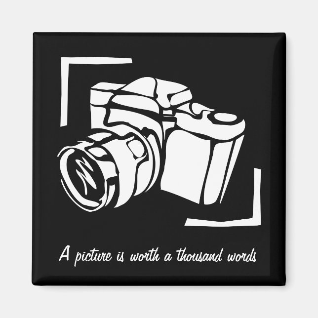 Imán Una imagen vale mil citas fotográficas (Frente)