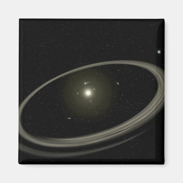 Imán Una joven estrella rodeada de planetas de tamaño c (Frente)