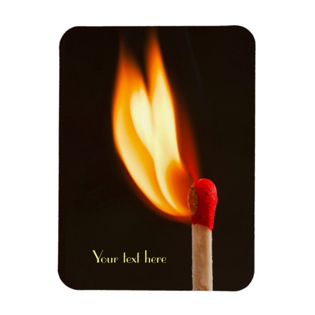 Imán Una llama llamativa (Vertical)