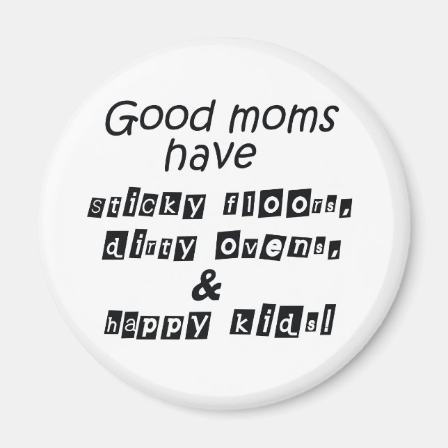 Imán Una mamá divertida cita un humor lindo (Frente)