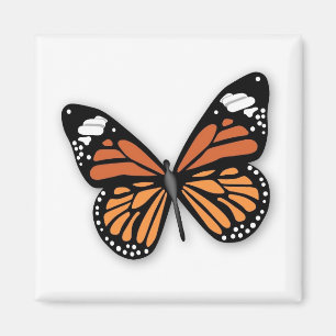 Imán Una mariposa monarca joyada
