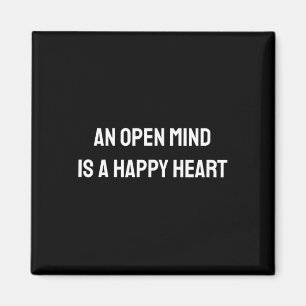 Imán Una Mente Abierta Es Un Corazón Feliz Cita Positiv