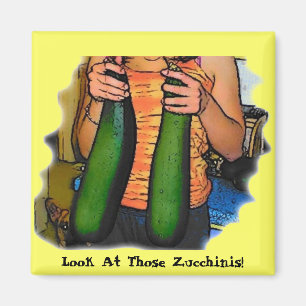 Imán Una Mirada Graciosa A Esos Zucchinis