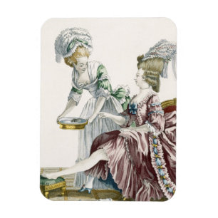 Imán Una mujer elegante que se lava los pies, platea 32