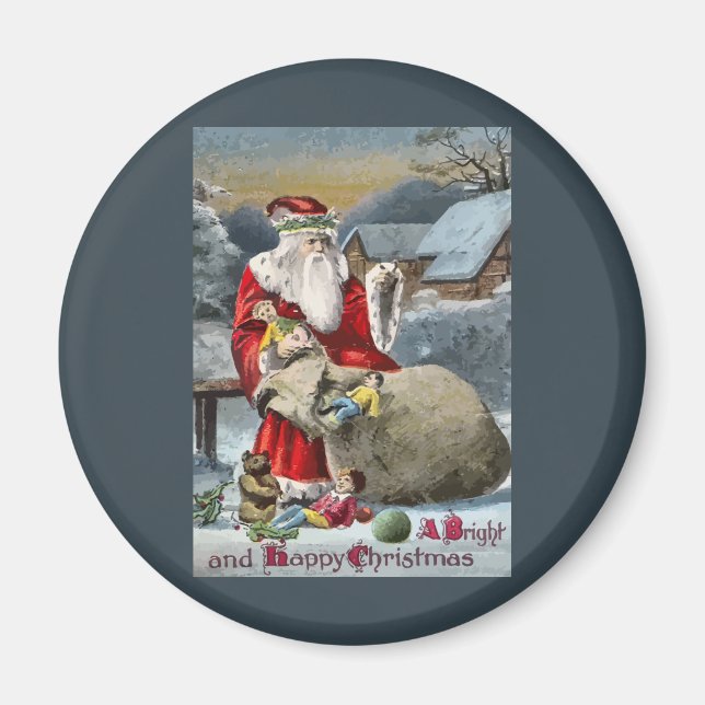 Imán Una navidad brillante y feliz (Frente)