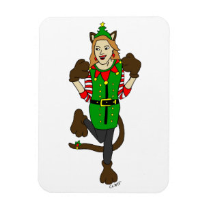 Imán una niña Navidad