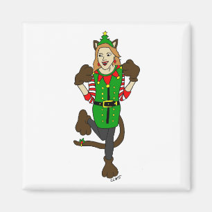 Imán una niña Navidad