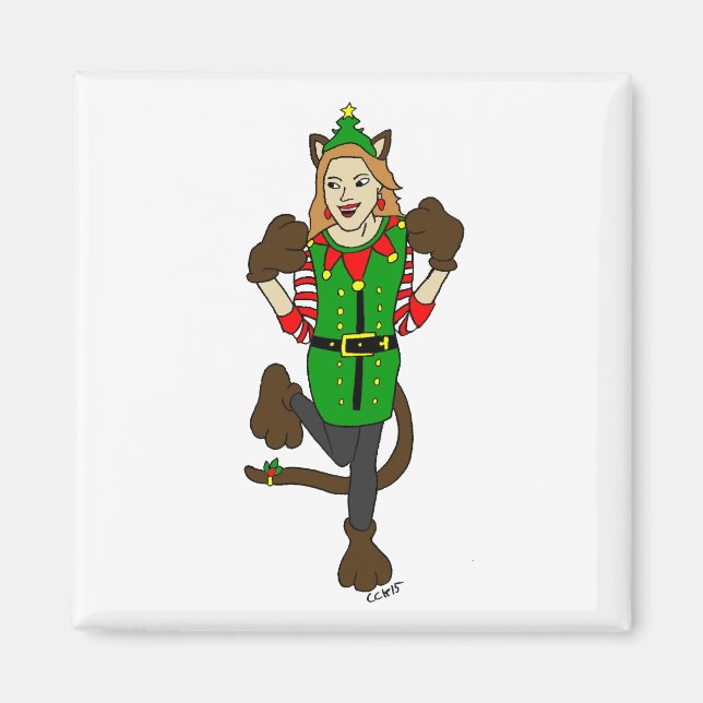 Imán una niña Navidad (Frente)