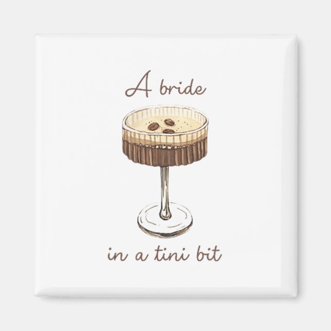 Imán Una Novia En Una Novia Un Poco Divertida Copa De M (Frente)