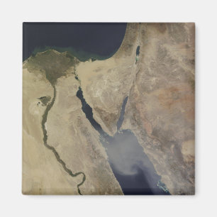 Imán Una nube del polvo del moreno de la Arabia Saudita