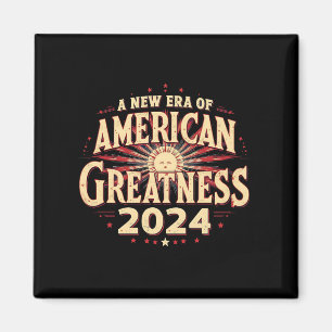Imán Una Nueva Era de Grandeza Americana 2024 Trump Gan