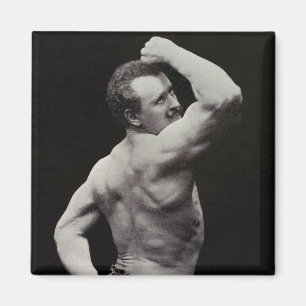 Imán Una nueva pose de los hombres fuertes Eugen Sandow