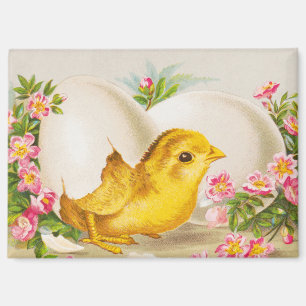 Imán "Una ofrenda de Pascua" Tarjeta Victoriana antigua