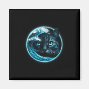 Imán Una Ola De Gatos Azules Para Kamala Divertida