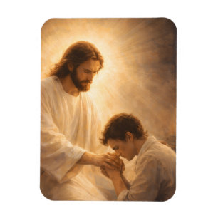 Imán Una oración de rodillas con Jesús