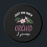 Imán Una orquídea más prometo divertida jardinería de f<br><div class="desc">Sólo una orquídea más que prometo. Diseño floral divertido, lindo y dulce para los que les gusta cultivar orquídeas y otras flores hermosas en sus jardines. Mercancías de flores de orquídeas rosa Guay para jardinero con colección de orquídeas múltiples. Perfecto para celebrar el Día Nacional de la Orquídea. Regalo de...</div>