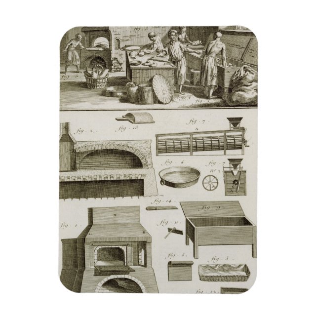 Imán Una panadería y un equipo de horneado de la Encicl (Vertical)