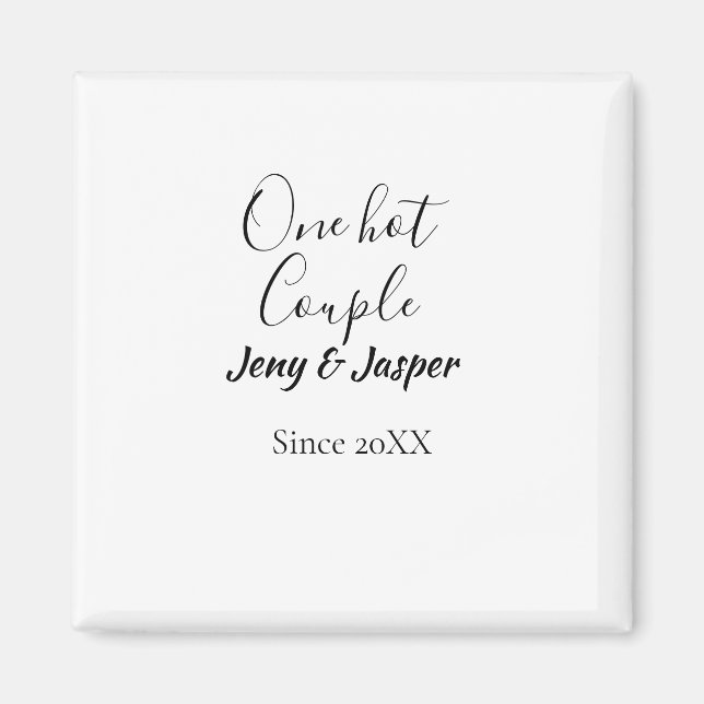 Imán Una pareja caliente agrega nombre desde la fecha d (Frente)