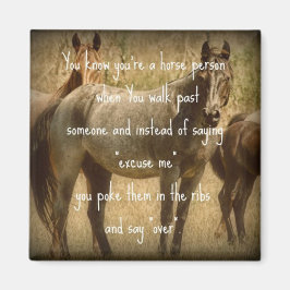 Imán Una persona de caballo