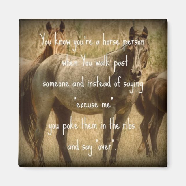 Imán Una persona de caballo (Frente)