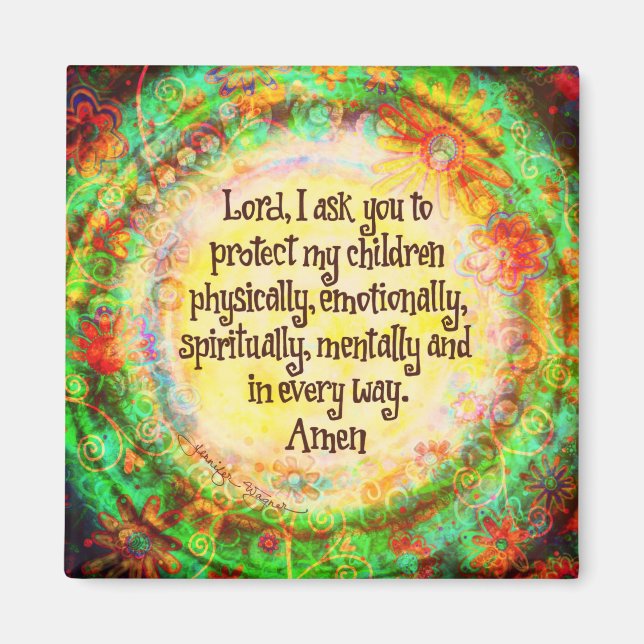 Imán Una plegaria de padres ilustrada (Frente)