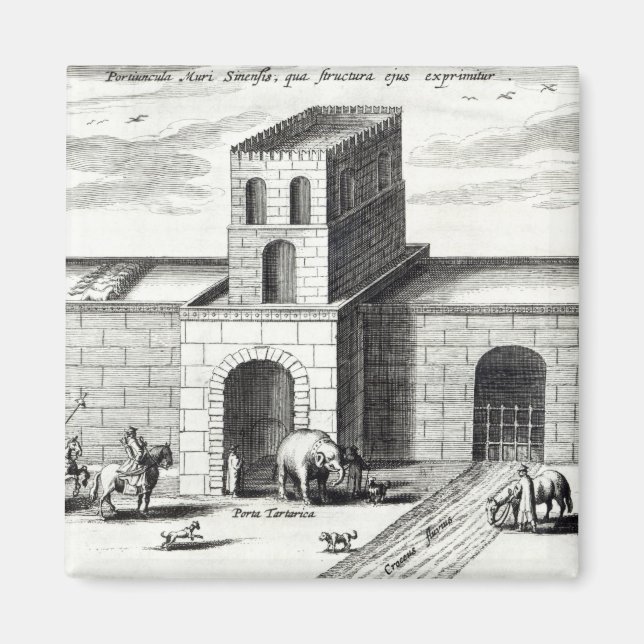 Imán Una puerta en la Gran Muralla (Frente)