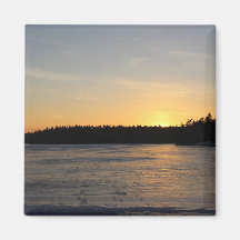 Una puesta del sol congelada