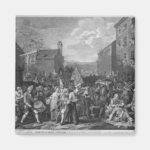 Imán Una representación de la marcha de los guardias