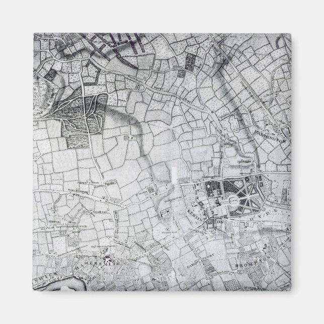 Imán Una sección de una hoja de la encuesta (Frente)