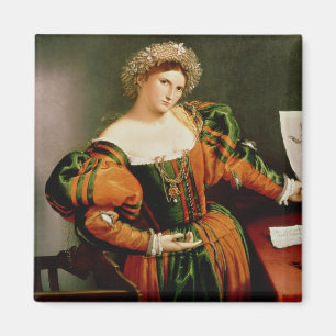 Imán Una señora con un dibujo de Lucretia, c.1530-33