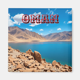 Imán Una serena ensenada turquesa de la costa omaní