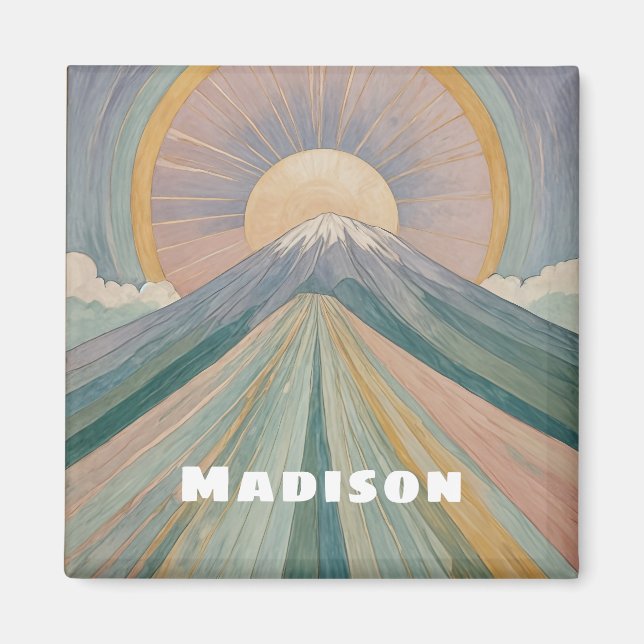 Imán Una serenata volcánica personalizada (Frente)