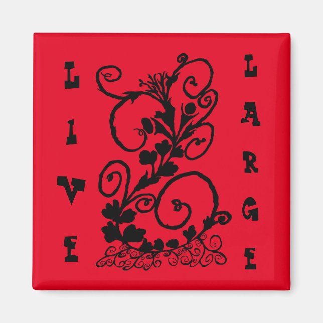 Imán Una silueta de vino negro (Frente)