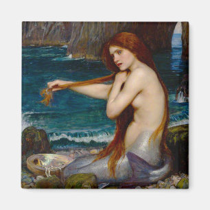 Imán Una sirena, c. 1900 de John Waterhouse