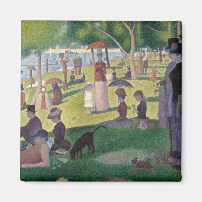 Imán Una tarde de domingo en la Grande Jatte (Frente)