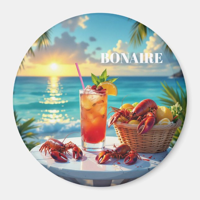 Imán Una tarde en bonaire (Frente)