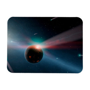 Imán Una Tormenta De Cometas En El Sistema Eta Corvi.