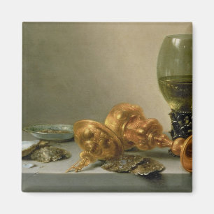 Imán Una vida inmóvil con un Roemer y una taza de la