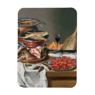 Imán Una vida inmóvil de las langostas de un pescado,