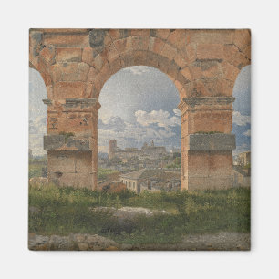 Imán Una vista a través de tres arcos del Coliseo